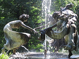 Nymphenbrunnen Burg Schlitz Foto: Jana Koch