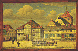 Gemälde von W. Sewohl im Ratssaal Repro-Foto: Erwin Hamerich