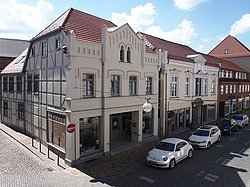 Sanierte Häuser in der Malchiner Straße