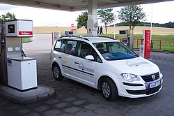 Erdgas-Tankstelle