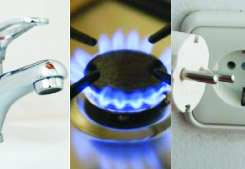 Strom, Gas, Wasser